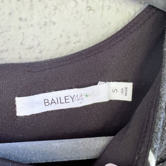 Bailey 44 Size S Grey Sheath Dress Downhill Sleeveless Ponte Hidden Zipper Lined - Picture 11 of 12